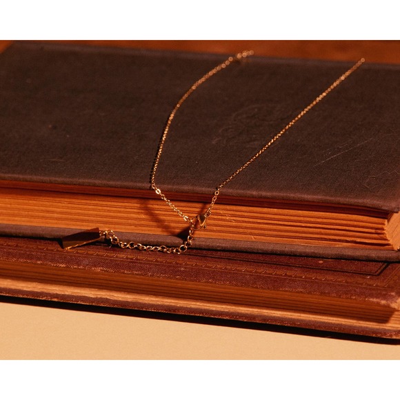 Mama Initial 14k Gold Plated Dainty Stackable Necklace - Picture 6 of 10